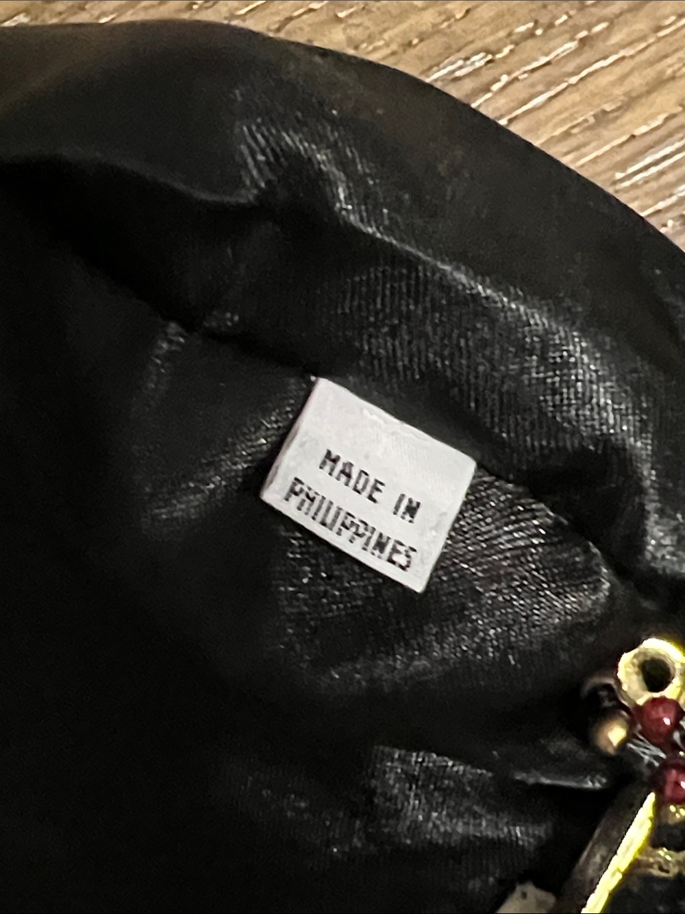 Vintage Victorian Art Deco Mary Frances Black Embroidered Fringe Evening Bag - Picture 15 of 15